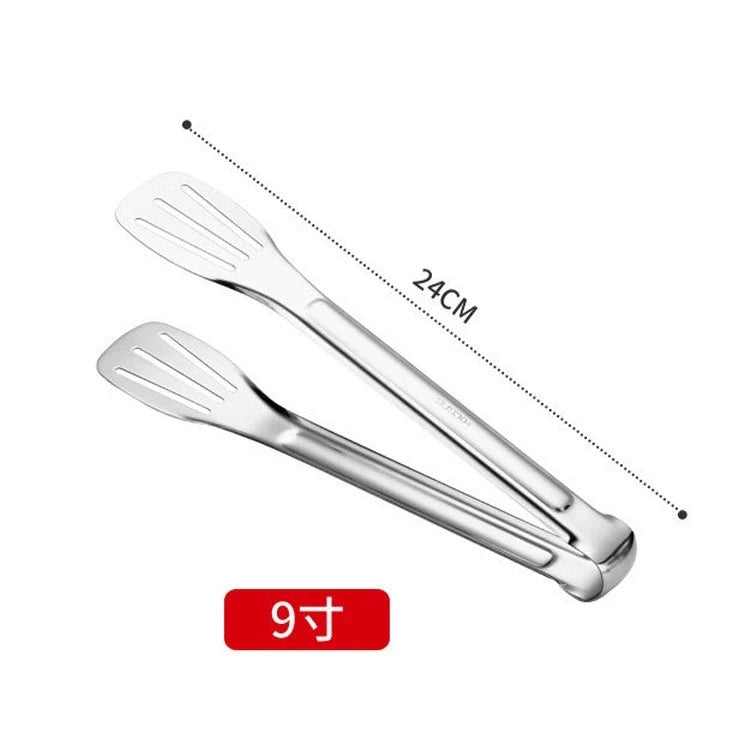 Stainless Steel Food Tongs Kitchen Utensils Buffet Cooking Tool Anti Heat Bread Clip Pastry Clamp for Desserts Salads Barbecue