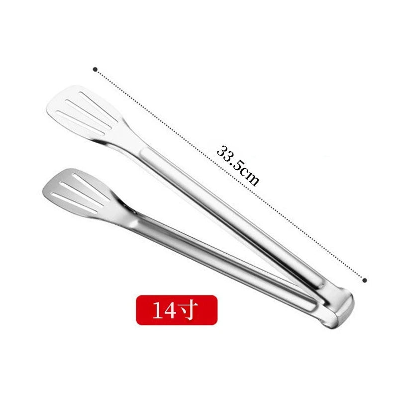 Stainless Steel Food Tongs Kitchen Utensils Buffet Cooking Tool Anti Heat Bread Clip Pastry Clamp for Desserts Salads Barbecue