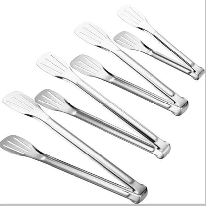 Stainless Steel Food Tongs Kitchen Utensils Buffet Cooking Tool Anti Heat Bread Clip Pastry Clamp for Desserts Salads Barbecue