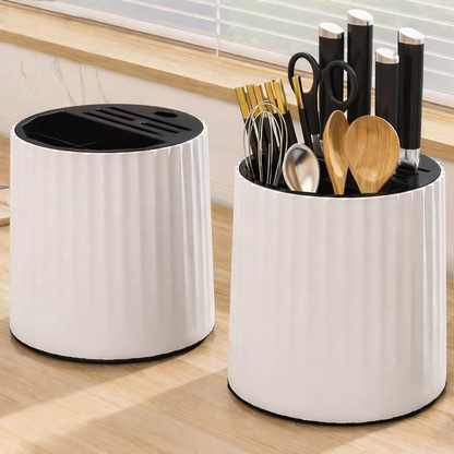 Organizador de Utensílios de Cozinha com Suporte para Facas – Prático e Moderno